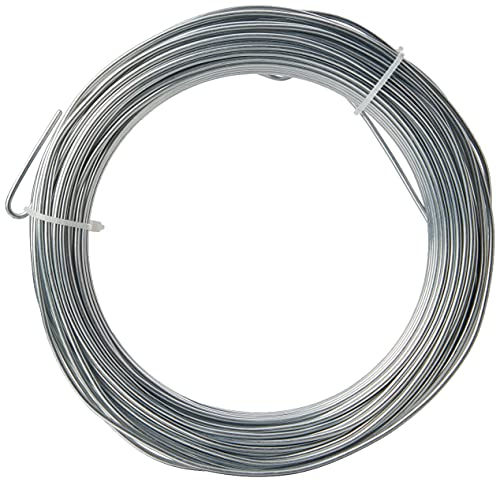 Tildenet 15377195 30m/ 2mm Galvanised Wire Coil, Silver