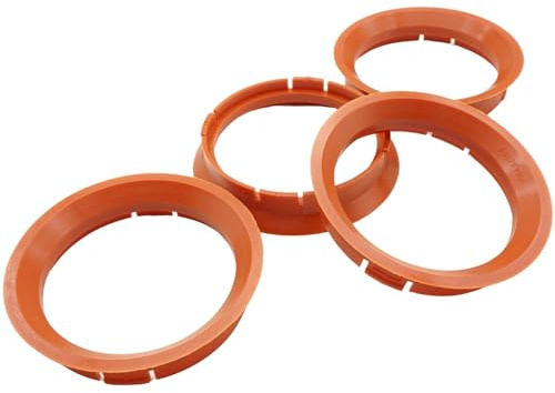 NAAA 4X Zentrierringe 64,0-56,6 | 64.0 auf 56.6 | kompatibel mit Borbet | Blutorange