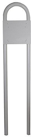 Burg-Wächter Rohrbogen Briefkasten-Ständer, Aluminium, Rondo 145 W, Weiß