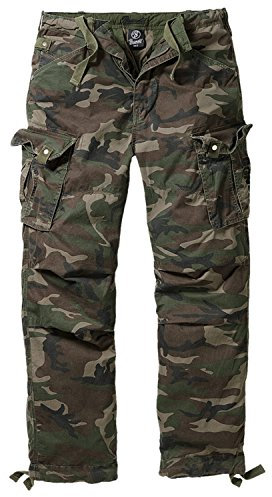 Brandit Columbia Mountain Vintage Cargohose Hose, Gr. XL, Woodland