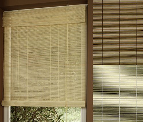 Garduna Rollo - Bambus # Natur 60 x 160cm # Bambusrollo mit Seitenzug - Sichtschutz