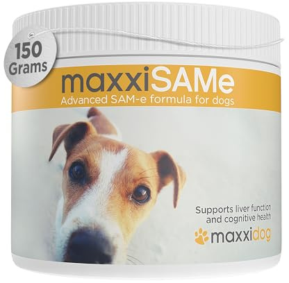 maxxipaws maxxiSAMe Sam-e Apoyo Hígado y Cognitivo per Perros - Polvo 150g