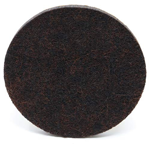 Adsamm®/4 x självhäftande filtglidare/brun/ø 70 mm/rund/möbelglider av filt med 5,5 mm tjocklek/möbel- och golvglidare