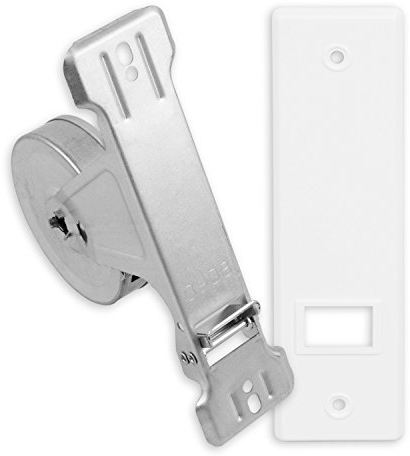 DIWARO® Gurtwickler | Lochabstand 165 mm | für 8 m Gurt | zweiarmig | weiß