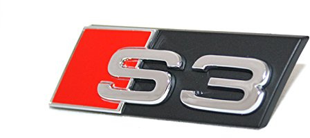 Audi Schriftzug S3 Original A3 8P 8V Kühlergrill Emblem Tuning Zeichen Chrom