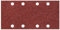 wolfcraft 10 Haft-Schleifstreifen für Holz und Metall 93 x 185 mm I 1749000 I Körnung 60 I für Schwingschleifer I gelocht für Staubabsaugung