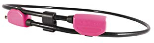 Hiplok POP Bike Cable Lock/Bicycle Cable Lock - Pink. 10mm Thick Braided Steel Cable. 130cm Locking Length. Push & Click Mechanism. ENRA Certified