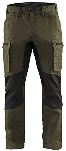 'blaklaeder Service di pantaloni alla zuava Stretch taglia C52, 1 pezzi, verde militare/nero, 145918454699 C52