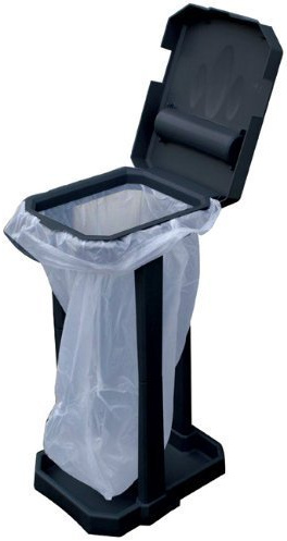 MP Essentials Indoor & Outdoor Folding Compact Snap Together Eco Rubbish Waste Bin + Liners