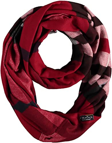 FRAAS Cashmink Loop Scarf 75 x 70 cm - Più morbida del cashmere - Made in Germany - Sciarpa a tubo a quadri da donna