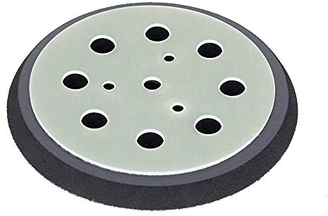 Schleifteller Ø 125mm hart - für KRESS Hexe - Stützteller für Klett Schleifscheiben mit 8-Loch Absaugung - DFS