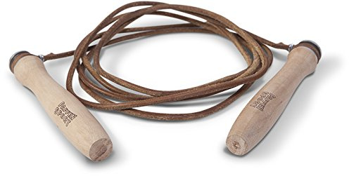 PAFFEN SPORT «Allround» Twist Springseil aus Leder mit Holzgriffen