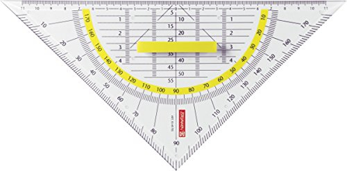 Brunnen Geometrie-Dreieck 22cm Griff klar