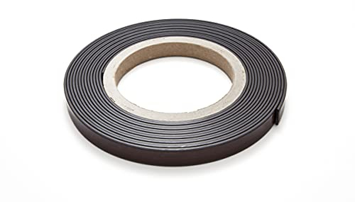 Selbstklebendes Magnetband, 12.7mm x 5m Rolle – zuschneidbares Magnetband, stark haftend, Befestigungsmittel, Magnetklebeband