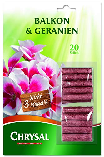 Chrysal Balcon & Géranium Lot Plantes Engrais pour boîtes de Balcon & Géranium