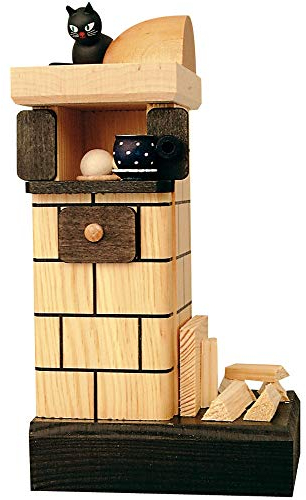 KWO Kachelräucherofen natur mit Holz 21cm