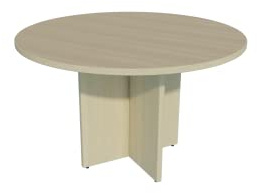 Mesa de Reuniones, Redonda. 120Ø. Color Haya.