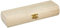 Artemio Unfinished Wood Curved Pencil Box with Brass Clasp, 22 x 6.5 x 3 cm, Beige