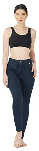 Discount Pet Accessories - Damen Jodhpur Reithose Weiche Stretch Hose - Marineblau, EU 36 / 66cm, Baumwolle & Elasthan