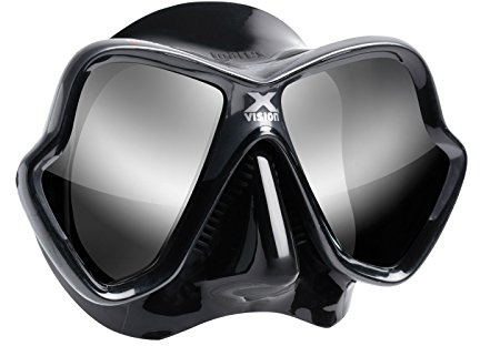 Mares X-Vision Ultra Liquid Skin Tauchermaske (schwarz/Silber verspiegelt)