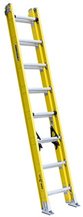 Louisville Ladder 16-Foot Fiberglass Extension Ladder, 375-Pound Load Capacity, Type IAA, FE4216HD