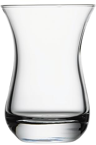 Pasabahce 62511 Aida vidrio del té 14cl sin orejuela, 6 vidrio