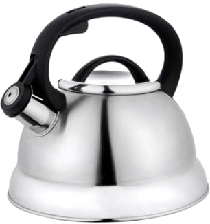 Bouilloire sifflante inox brossé 2,2L induction