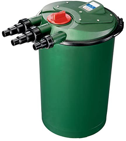 Fish Mate 15000 Pressurised Bio Garden Pond Filter - Automatic Cleaning System for Clear Water