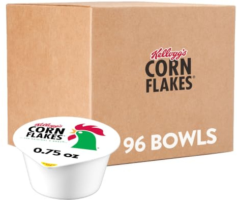 Corn Flakes Cereal, 0.75-Ounce Bowls (Pack of 96)