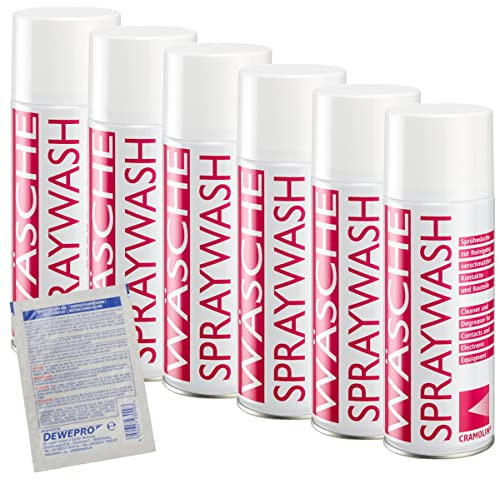 WÄSCHE 400ml Spraydose - Kontaktwäsche - ITW Cramolin - 1051611 - Reiniger von elektronischen Bauteilen, inkl. 1 St. DEWEPRO® SingleScrubs