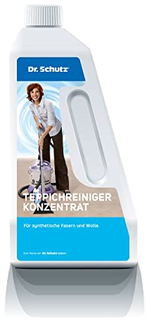 Dr. Schutz Teppichreiniger Konzentrat 750 ml | Reinigung von Teppichböden & Polstern | Teppichreinigung, Teppichreiniger Waschsauger, Klar