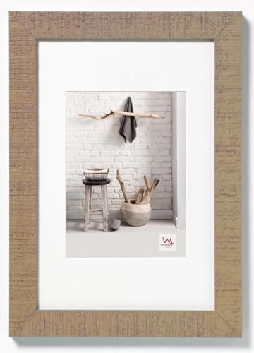 Walther Design Walther Cadre Photo Design Beige 40 x 60 cm avec Passe-Partout, Cadre en Bois Home HO460C