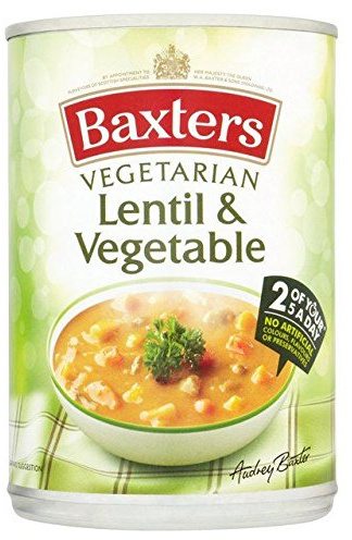 Baxters Végétarienne De Lentilles Et De Soupe Aux Légumes 400G