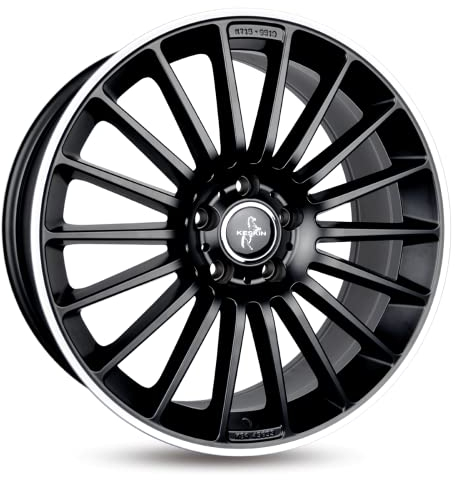 KESKIN KT15 MATT BLACK LIP POLISH 8x18 ET45 5.00x5x112 Hub Hole 66.60 mm - Alu felgen