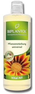 BIPLANTOL® Vital NT Konzentrat 250 ml – Pflanzenstärkungsmittel für Zimmerpflanzen, Gartenpflanzen, Balkonpflanzen & Kübelpflanzen, sowie Bäume, natürlich, bienenfreundlich, unterstützt Wachstum