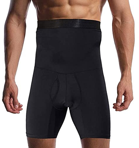 Modellatore a vita alta per uomo,Allenatore di vita modellante per corpo snellente elastico | Pantaloncini morbidi e traspiranti aderenti per scolpire il corpo della pancia. Generic