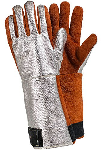 Ejendals Handschuh Tegera 585 für Schweißarbeiten, Größe 11, 1 Stück, silber/rot, 585-11