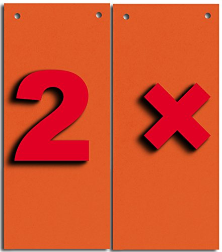 Trennstreifen 10,5x24cm orange 180g Manilakarton 200St