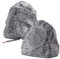 Theater Solutions 2R4G Outdoor Granite Rock 2 Lautsprecherset für Deck Pool Spa Terrasse Garten, 11,4 cm, Granitgrau