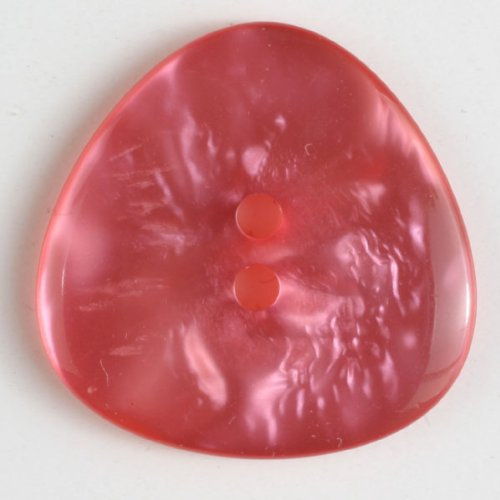2 Stück: Polyesterknopf - Größe: 25mm - Farbe: pink