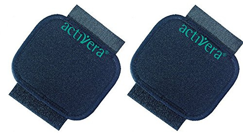 2 Stück activera® Griffpolster für Unterarmgehstützen mit Standardgriff schwarz