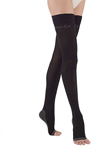 Solidea Calze 70 den NERO a compressione graduata NIGHT WELLNESS 70 OPAQUE 12/15 mmHg art. 050470 Size M