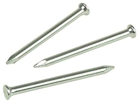 Merriway BH02499 Mauernagel 3,0 x 65 mm, Weiß, 100 Stück