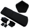 16 Unit Black Dry Verge Kit with Universal Angle Apex and Starters - EasyVerge U Universal Mortar-Free Roof Gable Verge Tile Cap System by Easy-Trim