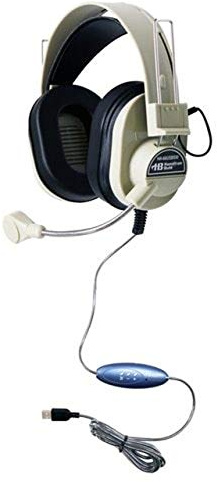HamiltonBuhl Deluxe Casque USB avec Microphone col de Cygne
