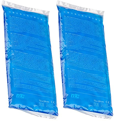 2x compresas de frío y calor, 12 x 29 cm, compresas de gel