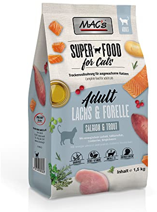 Mac's Katzenfutter getreidefrei Adult Lachs & Forelle, 1.5 kg