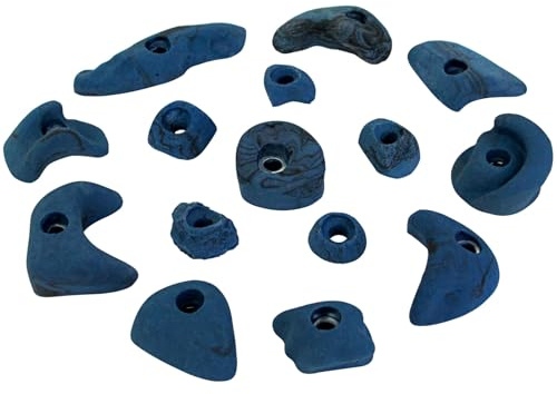 ALPIDEX 15 Klettergriffe Klettersteine Größen L M S Starterset Formen | Bouldersteine, Bouldergriffe, Kletterwandbau, Spielturm, Trainingswand, wetterfest, Indoor, Outdoor, Klettern, Kinder