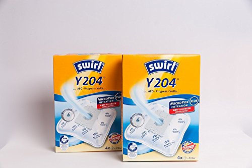2 Pakete Swirl Staubsaugerbeutel Y204 / Y 204 MicroPor Plus AirSpace für AEG Smart Gr. 51