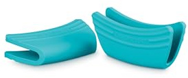 Le Creuset 2er-Set Griffschutz aus Silikon, Anpassungsfähig, Hitzebeständig bis 250°C, Karibik, 93010300490000